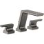 Contemporary Stainless Steel Widespread Deck Mounted Faucet