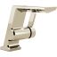 Modern Pivotal Single Hole Nickel Bathroom Faucet with Ceramic Disc