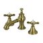 Essex Antique Brass 8" Widespread Victorian Bathroom Faucet