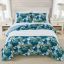 Coastal Breeze Full/Queen Blue Cotton Reversible Quilt Set