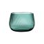 Defne Koz Handcrafted Green Crystal Ripple Vase