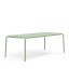 Mist Green Powder-Coated Aluminum Dining Table for 8