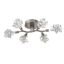 Blossom Artisan LED Glass Flush Mount in Metallic Beige Silver