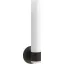 Purist Minimalist Matte Black 17" Bathroom Vanity Wall Sconce