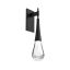 Ethereal Raindrop 21" Dimmable LED Wall Sconce in Matte Black