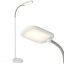 Arcadian Arc Adjustable 55" White LED Floor Lamp for Kids