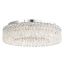 White Heritage Crystal 12-Light Drum Flush Mount