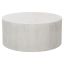 Transitional Thorne Off-White Round Wood & Metal Coffee Table with Storage