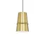 Castor 12" Gold and Brushed Nickel Aluminum Pendant Light