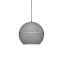 Lucas Split Spherical Aluminum 1-Light Pendant in Black