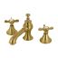 Essex Victorian-Inspired 8" Brushed Brass Widespread Bathroom Faucet