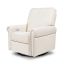 Cream Eco-Weave Swivel Recliner with USB Port