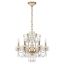 Regal French Gold 6-Light Crystal Chandelier