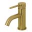 Concord 6'' Sleek Cylindrical Brushed Brass Bathroom Faucet