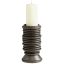 Provo Black Ceramic 9" Tabletop Candlestick