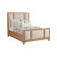 Sandstone Transitional Queen Upholstered Bed with Single Drawer
