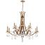 Etruscan Gold Vesca 12-Light Classic Chandelier with Clear Heritage Crystals
