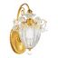 Aurelia Bronze 1-Light Lantern Sconce with Heritage Clear Crystal