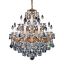 Heirloom Bronze 15-Light Traditional Chandelier with Clear Heritage Crystals