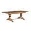 Newport 44''x128'' Extendable Solid Wood Sandstone Dining Table