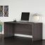 Storm Gray Rectangular Writing Desk with Cable Management