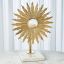Lumiere Baroque Inspired Brass Candle Holder with Magnifying Lens