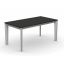 Oxide Bronze Extendable Dining Table with Matt Optic White Base
