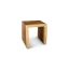 Contemporary Waterfall Solid Wood Rectangular End Table