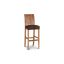 Ophelia Handcrafted Chamcha Wood Bar Stool in Natural Brown