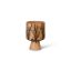 Contemporary Brown 13" Mango Wood Lightning Table Vase