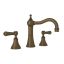 Elegant English Bronze Widespread Lavatory Faucet with Classic Lever Handles