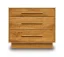 Moduluxe Horizontal 3-Drawer Natural Cherry Dresser