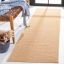 Ivory Handmade Wool Area Rug 22" x 5'