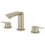 Sleek Modern 3-Hole Widespread Bathroom Faucet in Brushed Nickel