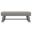 Trianon 56" Light Gray Polypropylene Modern Upholstered Bench