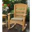 Amber Wicker Outdoor Rocking Chair with Cushions