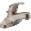 Core Transitional 6'' Brushed Nickel Bathroom Faucet with Drain