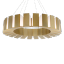 Aged Brass 22-Light LED Drum Chandelier with Sanded Acrylic Diffuser