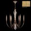Trevi Gold Leaf 6-Light Chandelier with Hand Carved Crystals