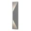 Prisma Textured Gray 18" LED Aluminum Wall Sconce