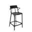 Eco-Friendly A.I. Black Recycled Material Counter Stool
