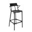 Eco-Friendly A.I. Philippe Starck Recycled Black Bar Stool