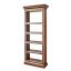 Mango Wood and Brass 5-Tier Freestanding Bookcase