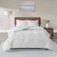 White Cotton Waffle Weave Full/Queen Duvet Cover Set