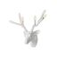 Chalk White 6-Light Dimmable Deer Sconce with Removable Cord