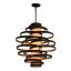 Corbett Vertigo 45" Bronze and Gold Leaf Modern Chandelier