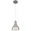 Vintage Seeded Glass 9" Mini Pendant Light in Brushed Nickel