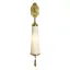 Quatrefoil Brass 1-Light Sconce with Pleated Fabric Shade