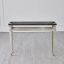 Roman Nickel-Plated Iron Console with Flamed Black Marble Top
