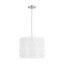 Dottie Polished Nickel 3-Light Drum Chandelier with Ambient Light Effect